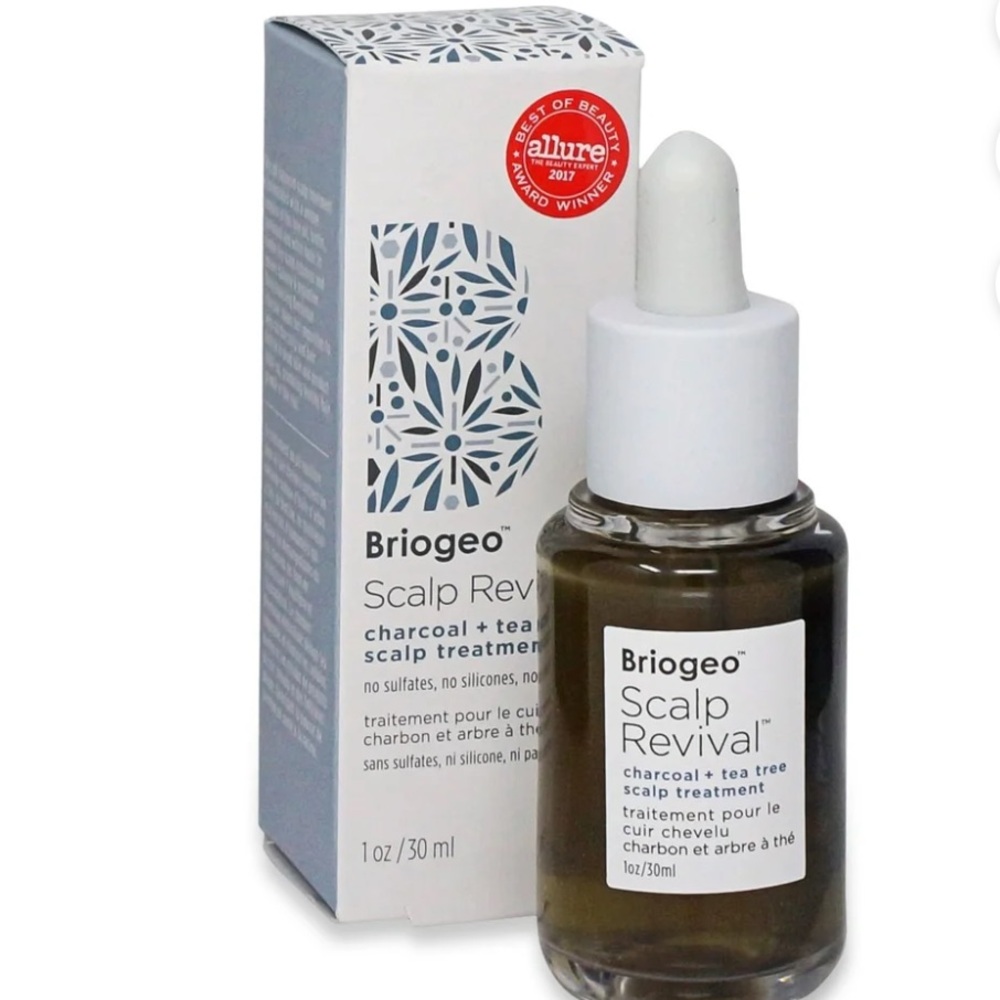 NWT Briogeo Scalp Revival Charcoal + Tea Tree Scalp Treatment Drops 1 oz